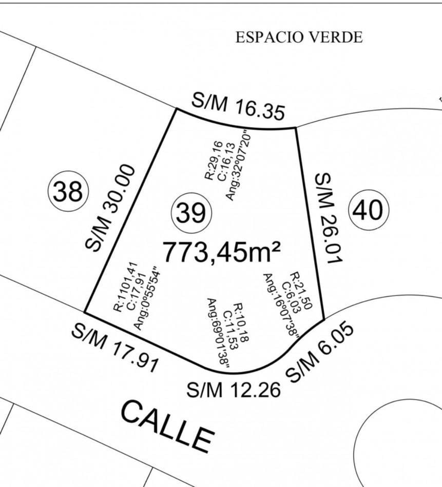 Lote de 773 m² en barrio privado Casona del Haras