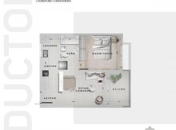 Departamento de 3 ambientes, La Plata · Venta de Departamento de 2 Dorm. en Pozo