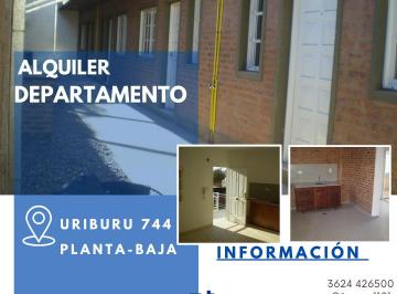Departamento · 1 Dormitorio · Departamento en Uriburu 744 - Planta Baja