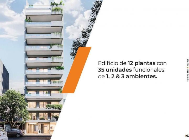 Desarrollo vertical · Yerbal 2100 Unidades de 1 - 2 y 3 Amb en Flores