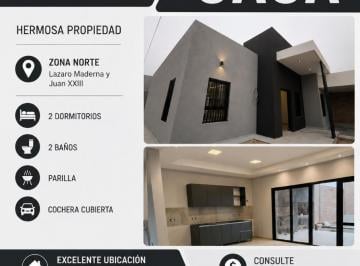 Casa · 140m² · Se Vende Zona Norte Casa 2 Dorm.