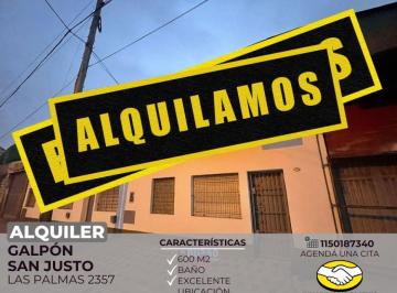 RUS-RUS-9876_2 · Alquiler Galpón 600 Mtrs San Justo