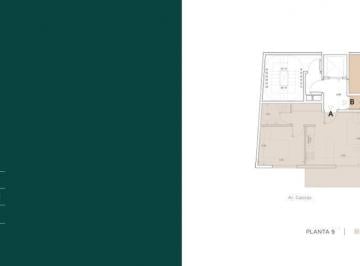 PLANTA PISO 9 · Departamento de 2 Ambientes en Venta en Las Cañitas