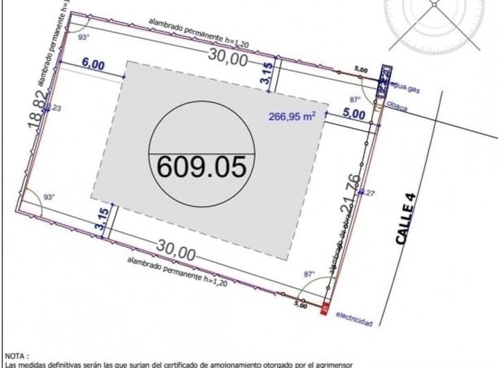 Terreno · 609m²