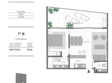 Departamento · 47m² · 2 Ambientes · Venta Dos Ambientes en Palermo Soho Expensas Cero