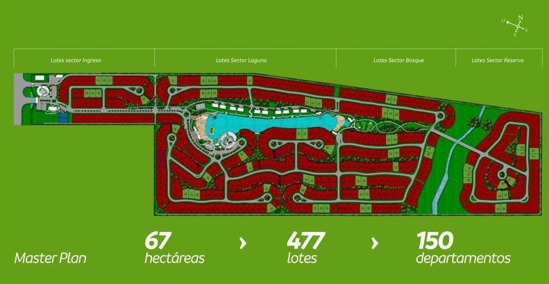 Terreno de 600m² en barrio privado Developer Aqua