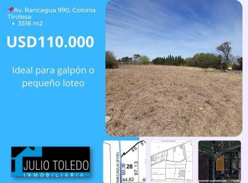 Terreno , Colonia Tirolesa · Vendo Importante Lote Sobre Camino a Colonia Tirolesa