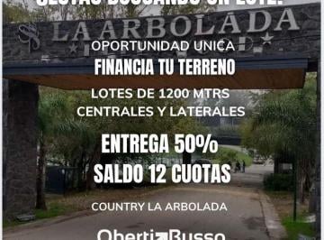 Terreno , Malagueño · Venta Terreno 1200 Mtrs La Arbolada Oportunidad Lote Cental U$s 85.000/ Lateral U$s 70.000