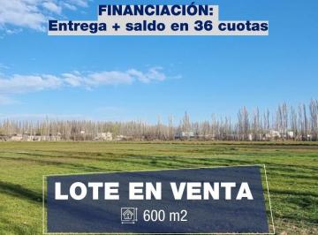 Terreno · 600m² · Terreno en Venta, Manzanares de Gines, Cipolletti
