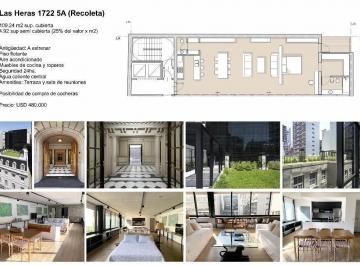 Departamento · 110m² · 1 Ambiente · Departamento 1 Ambiente - Recoleta, Capital Federal
