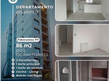 Departamento · 76m² · 4 Ambientes · Hermoso Departamento de 2 Dorm con Balcón Aterrazado con Parrilla.