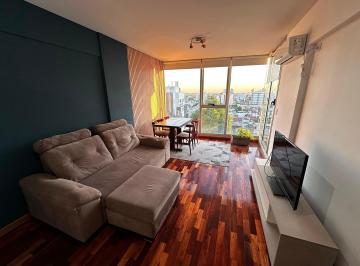 Living comedor · Moderno 2amb Amoblado con Pileta, Parrilla y Sum