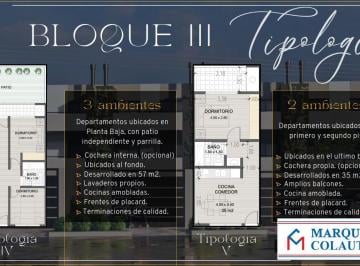 Departamento · 35m² · 2 Ambientes · 1 Cochera · Departamento - Ingeniero Adolfo Sourdeaux