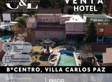Hotel · 212m² · 31 Ambientes · 1 Cochera · Hotel en Venta, con Excelente y Estratégica Ubicación en Carlos Paz. a 2 Cuadras del Cucú