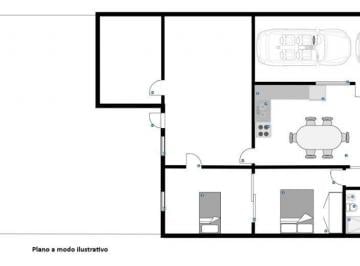 Casa · 144m² · 5 Ambientes · 2 Cocheras · Venta Casa de 2 Dorm. con Garage Doble en Barrio Sarmiento