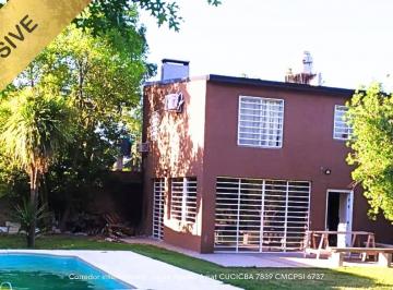 Casa · 140m² · 3 Ambientes · 2 Cocheras · Casa Quinta en Venta Paso del Rey con Pileta, Parque Arbolado, Parrilla