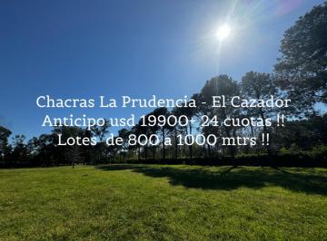 Terreno · 1000m² · Lote El Cazador Escobar