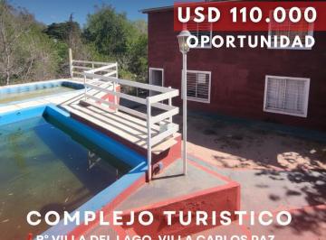 Hotel · 180m² · 8 Ambientes · 3 Cocheras · Venta Complejo Turístico a m del Río - Villa del Lago, Carlos Paz