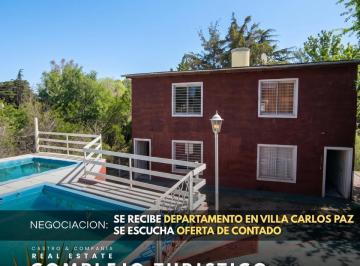 Hotel · 180m² · 8 Ambientes · 3 Cocheras · Venta Complejo Turístico a m del Río - Villa del Lago, Carlos Paz