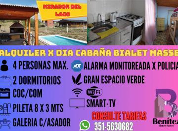 Casa de 3 ambientes, Bialet Massé · Alquiler Cabaña Nueva C/pileta Exclusiva en Bialet Masse