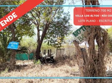 Terreno · 700m² · Terreno en Venta 700 m². Villa Los Altos. Rio Ceballos C/escritura.