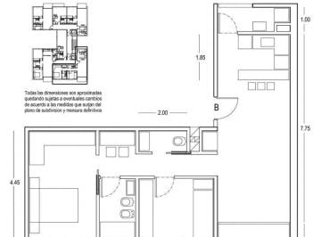 Departamento · 63m² · 3 Ambientes · Paternal Departamento de 3 Ambientes a La Venta