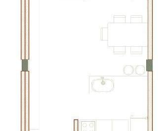 Departamento · 42m² · 1 Ambiente · Monoambiente Divisible a Estrenar, Amoblado y Apto Profesional