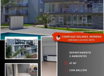 Departamento · 47m² · 2 Ambientes · 1 Cochera · Venta Departamento 2 Amb Moreno