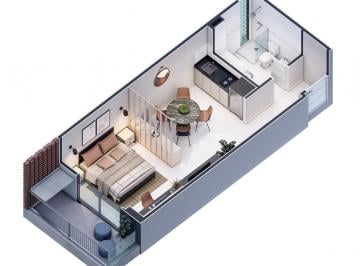 Departamento · 33m² · 1 Ambiente · Departamento - Nueva Cordoba