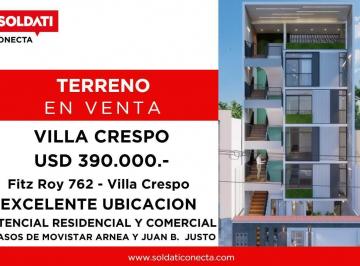 Terreno · 268m² · Terreno en Venta - Villa Crespo