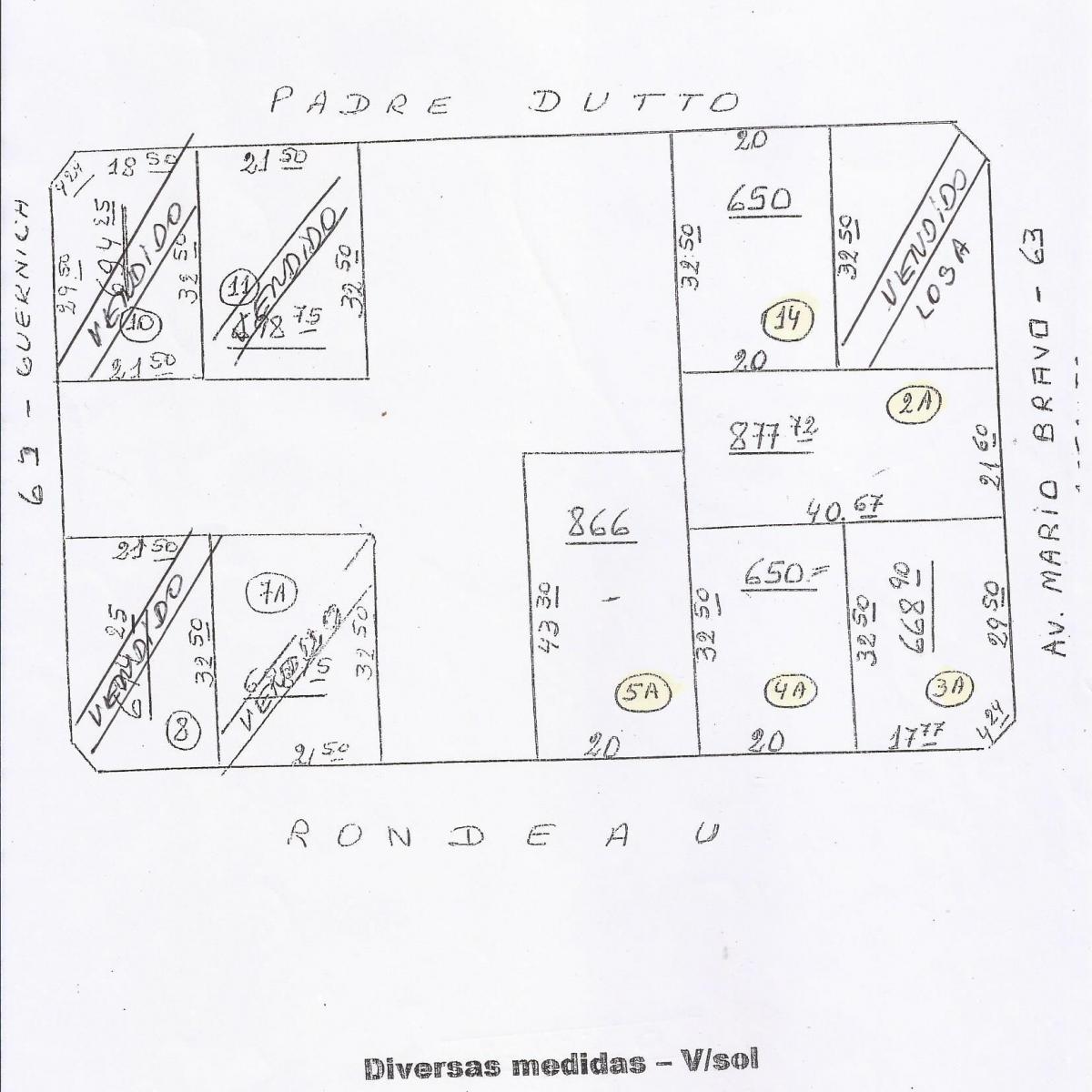 Terreno 866m² sobre Av. Mario Bravo y Rondeau — Ideal para emprendimiento