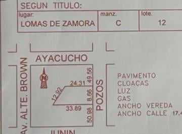 Terreno , Lomas de Zamora · Excelente Lote R 2 - 1