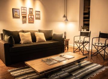 living · Duplex Equipado en Edificio Remodelado - Boulevard Caseros