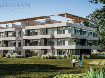 Departamento · 55m² · 2 Ambientes · 1 Cochera · Depto 2 Ambientes con Jardin Km 49.5 Bosque Pilar - Mallmann Propiedades