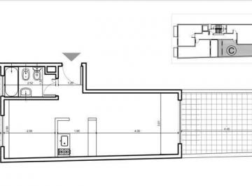 Departamento · 32m² · 1 Ambiente · Monoambiente en San Cristóbal a La Venta