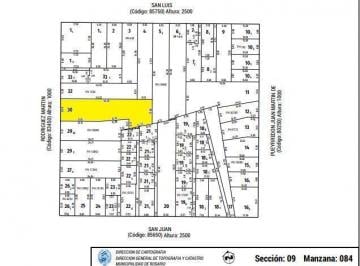 Terreno · 722m² · Venta Terreno en Nuestra Señora de Lourdes