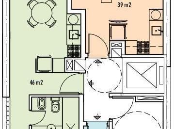 Departamento · 39m² · 2 Ambientes · Departamento - Lourdes