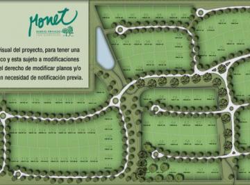 Terreno · 1000m² · Hermoso Lote Interno en Barrio Monet, Los Cardales.