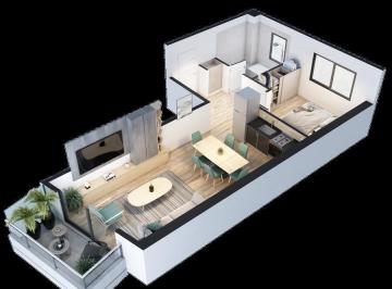 Departamento · 44m² · 2 Ambientes · Departamento 2 Ambientes a La Venta Caballito