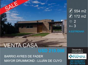 Casa de 5 ambientes, Luján de Cuyo · Venta Casa a Estrenar en Barrio Ayres de Fader
