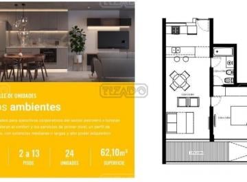 Departamento · 52m² · 2 Ambientes · Departamento Venta en Pozo, B° Santa Genoveva, Neuquén, Patagonia