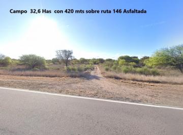 Campo · 90m² · 1 Ambiente · Campo 32,6 Has con 420 m de Frente Sobre Ruta Asfaltada