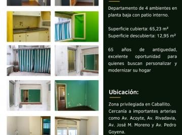 Departamento de 4 ambientes, Caballito · ¡Oportunidad! Departamento en Venta en Caballito