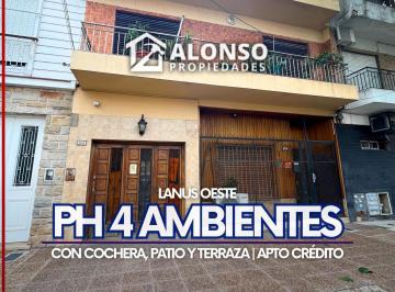 PH · 125m² · 4 Ambientes · 1 Cochera · PH 4 Ambientes con Cochera en Venta en Lanús