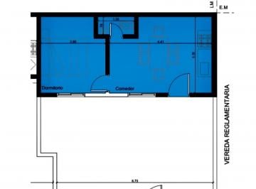 PH · 28m² · 2 Ambientes · PH 2 Ambientes con Gran Patio Sin Expensas con Espacio Aereo en Calle Tranquila