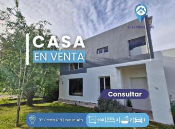 Casa · 175m² · 4 Ambientes · 2 Cocheras · Casa en Venta en B° Cerrado Costa Rio | Neuquen Capital