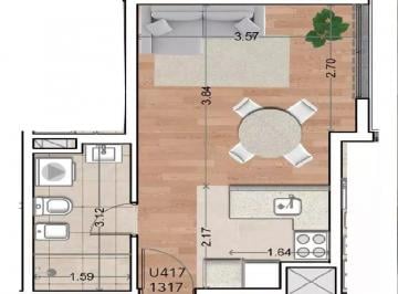 Departamento · 24m² · 1 Ambiente · Departamento en Cordón Ventura