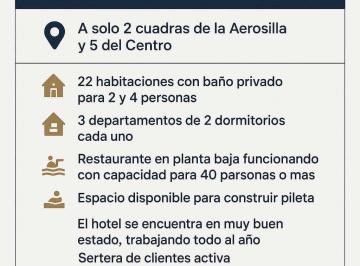 Hotel · 740m² · 10 Dormitorios · 3 Cocheras · Vendo Hermoso Hotel a m del Centro, Villa Carlos Paz