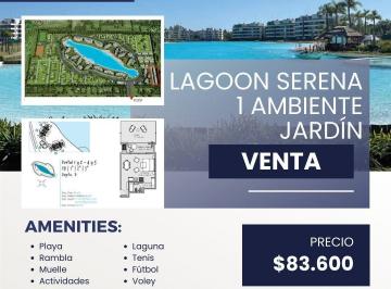 Departamento · 30m² · 1 Ambiente · 1 Cochera · Departamento Monoambiente Planta Baja - Jardín - Edificio Serena 2 - Lagoon Pilar
