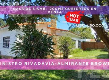 Casa · 200m² · 5 Ambientes · 2 Cocheras · Venta Casa en Ministro Rivadavia